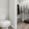 Modern walk-in closets in master bedroom's bathroom at The Harper Trout River